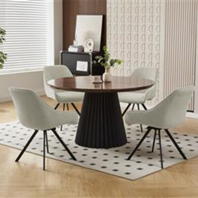 HUGO 5PC RND DIN TABLE AND CHAIRS KIT